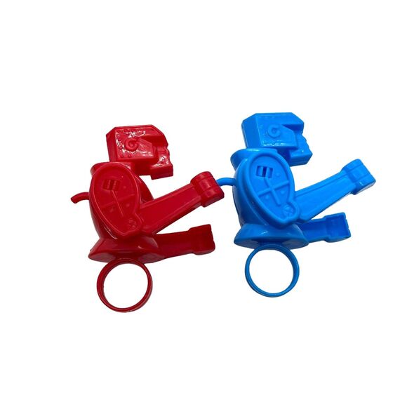 Rock Em' Sock Em' Robot Rings 2.5" Tall Plastic Figure 2004 Mattel Tara Toy Set - Picture 2 of 12